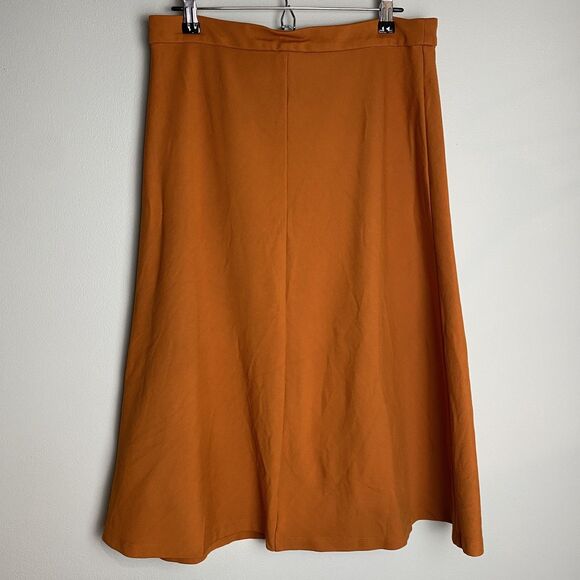 Liz Claiborne Terracotta A-Line Midi Skirt with Side Zip, size 4 - Picture 1 of 6